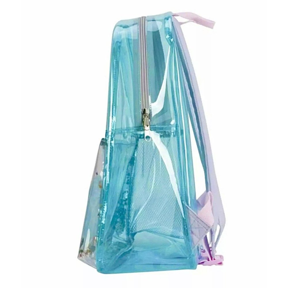 Girls 16.5" Transparent School Backpack - Heavy Duty PVC Travel Bag Waterproof - Picture 5 of 5